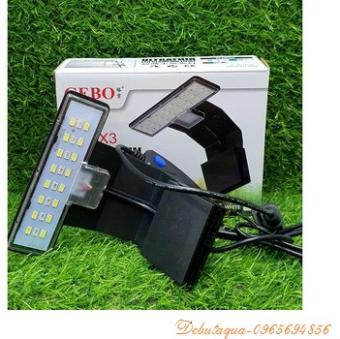 Đèn led kẹp GeBo GB-X3 Ultrathin Led Clamping Light, đèn cho bể cá thủy sinh