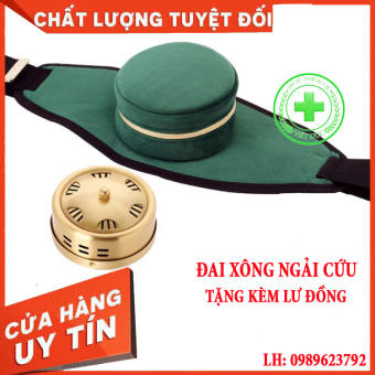 Đai xông ngải cứu- đai 1 kèm lư đồng