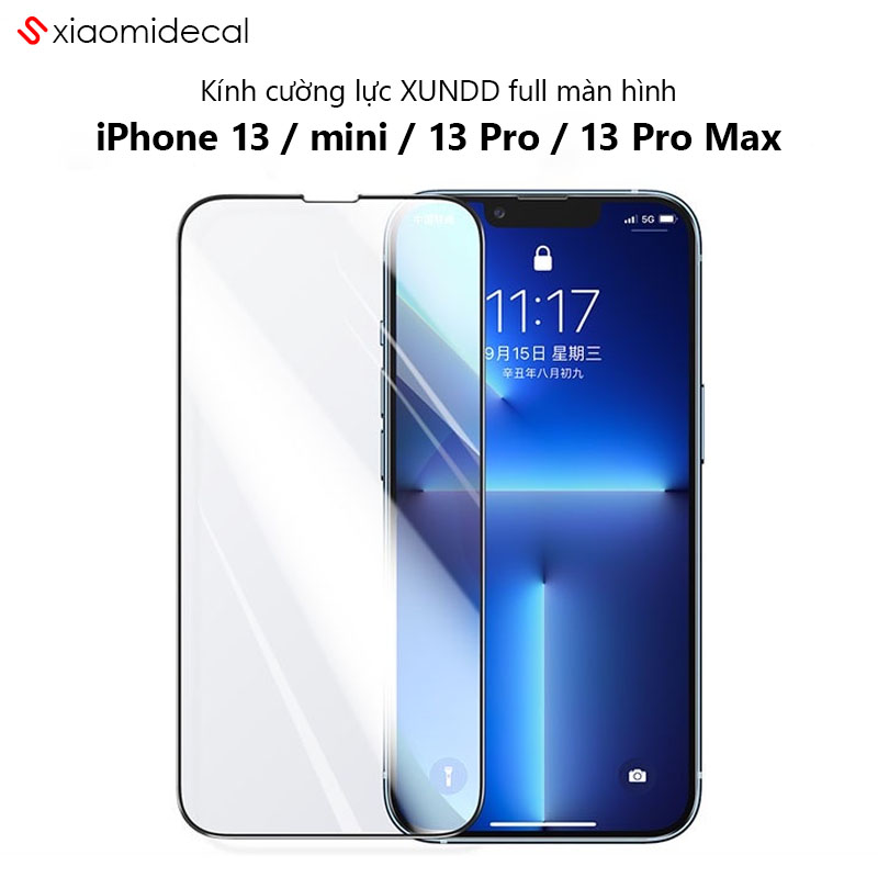 Kính cường lực xundd iphone 13 / mini / 13 pro / 13 pro max full màn hình
