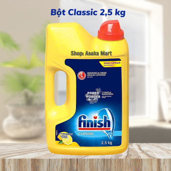 Bột rửa bát Finish Classic 2.5kg(NEW 2021) ,Hương chanh - Chính Hãng