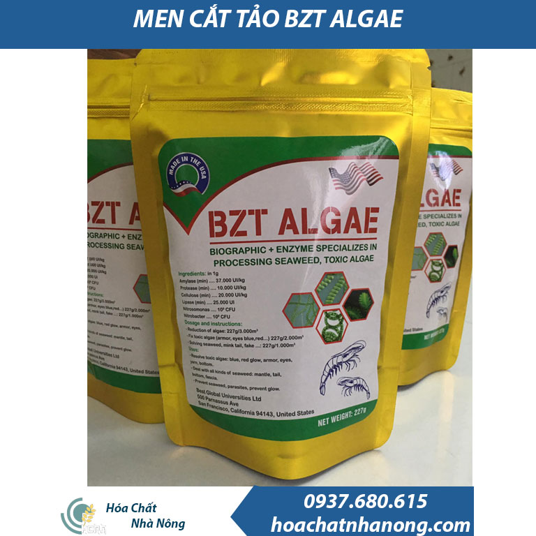 Combo men vi sinh cắt tảo bzt algae