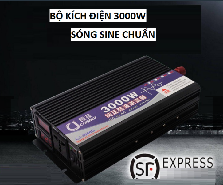 Bộ kích điện sóng sine chuẩn 12v lên 220v công suất 3000w
