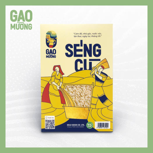 Combo 1kg gạo lứt Séng Cù và 1kg gạo Nếp Nương hút chân không