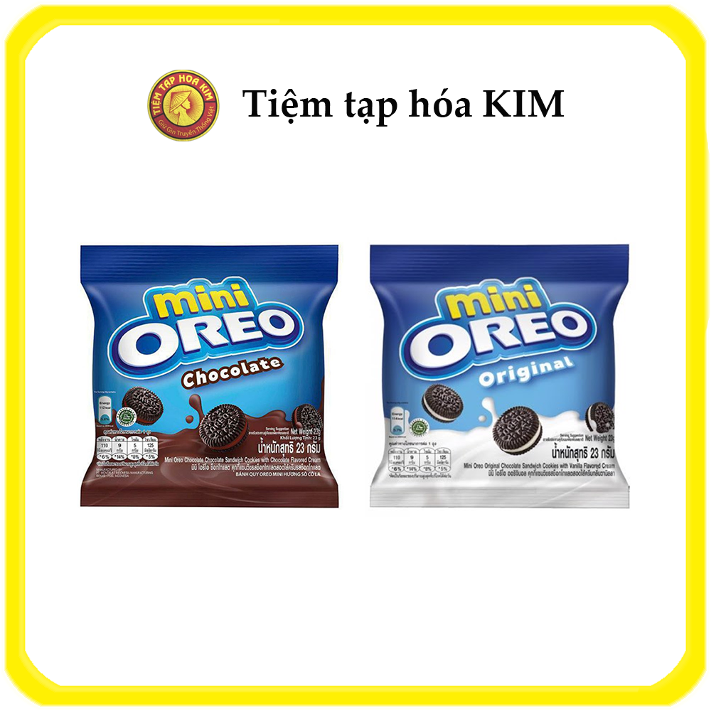 Bánh quy mini Oreo nhân kem gói 20.4g