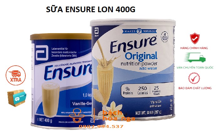 Sữa Bột Ensure Cho Người Lớn Tuổi Hộp 400g