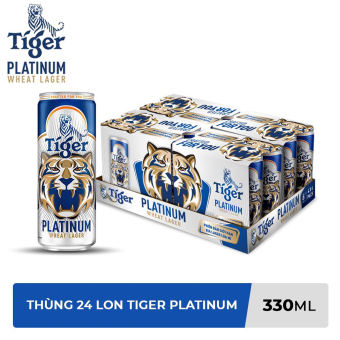 THÙNG 24 LON BIA LÚA MÌ TIGER PLATINUM WHEAT LAGER 330ML