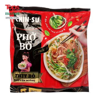 Phở Bò Chin-Su Thịt Bò Nguyên Miếng 132G - Siêu Thị Tops Market