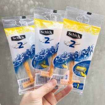 COMBO 10 DAO CẠO DU LỊCH SCHICK (DAO CAO VÀNG)