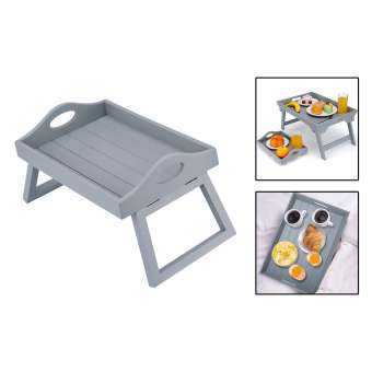 Blesiya Khay Kẹp Gỗ Trên Sofa Khay Giường Bàn Gấp Được Để Cà Phê