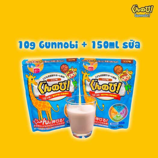 Bột hỗ trợ phát triển chiều cao, trí não Gunnobi Nhật Bản