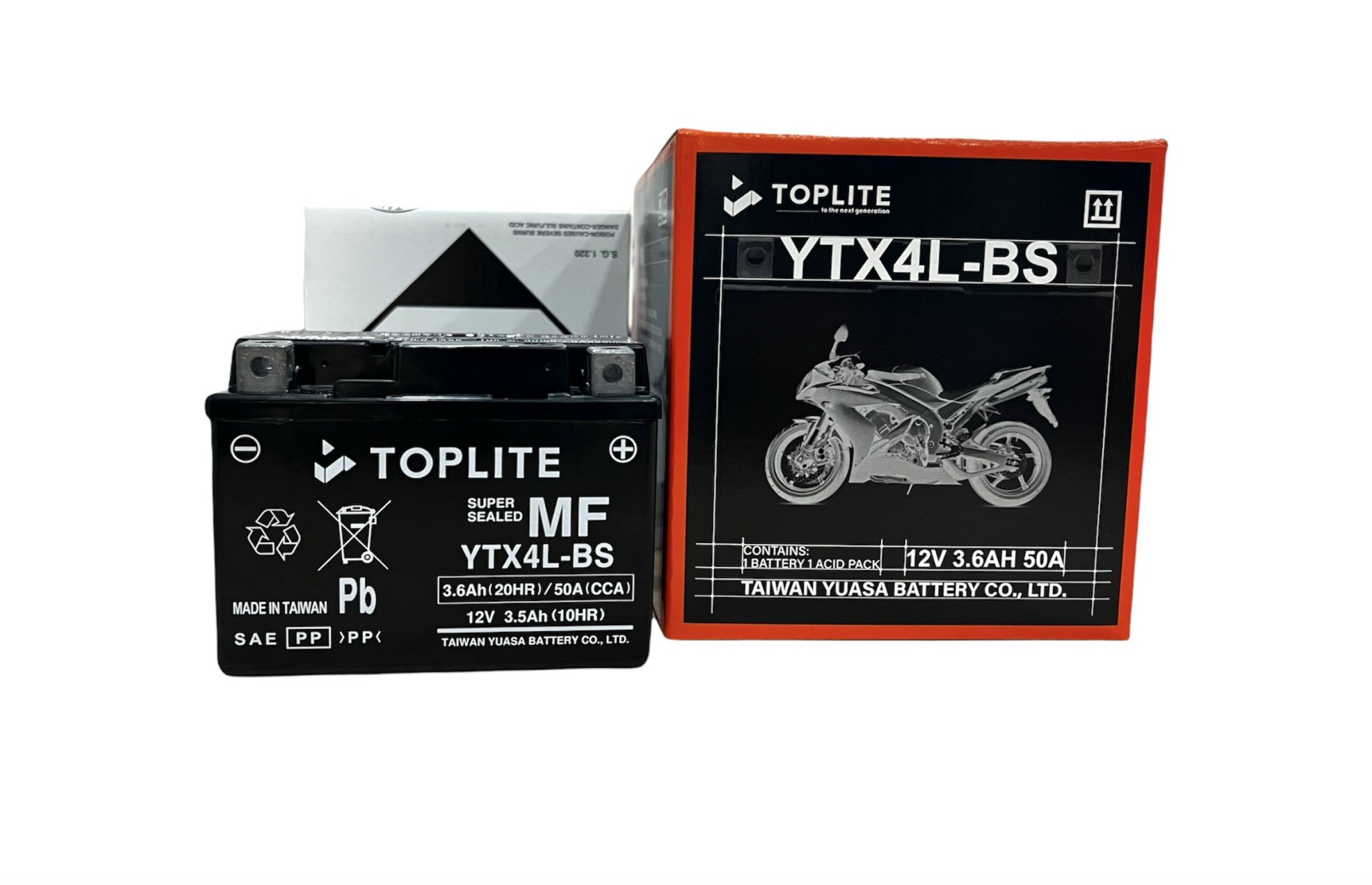 HCMBình ắc quy xe máy Toplite YTX4L-BS 12V-3.5AH