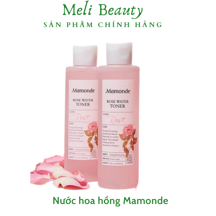 Nước Hoa Hồng Mamonde Rose water Toner cho mọi loại da 250ml
