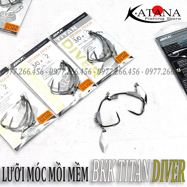 Lưỡi móc mồi mềm BKK Titan Diver