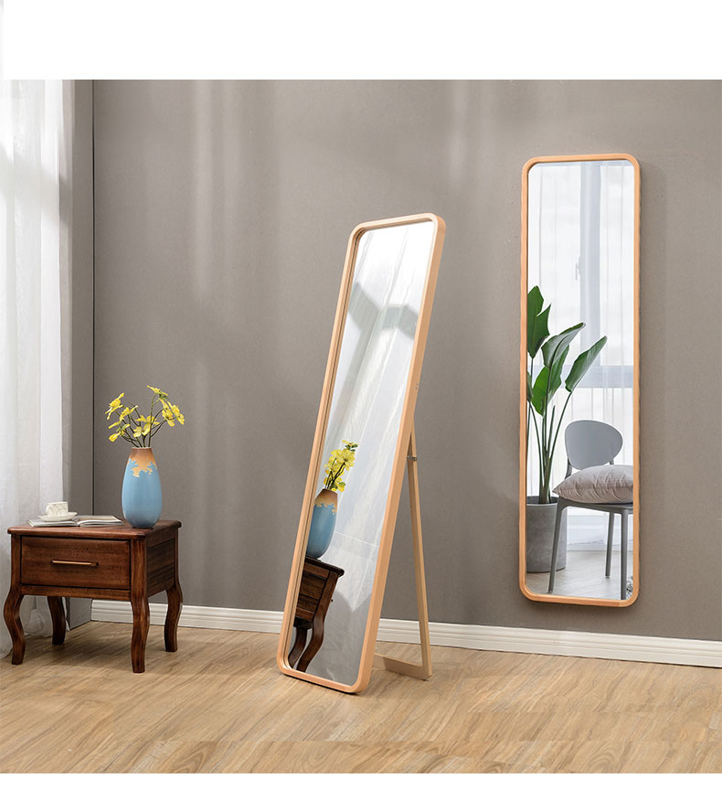 Gương toàn thân gỗ sồi phôi kính bỉ 600*1800mm