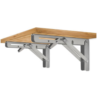 Bản lề gập thông minh đa năng, Giá đỡ kệ treo tường gấp gọn, eke sắt, pát đỡ kệ gỗ decor nội thất thông minh