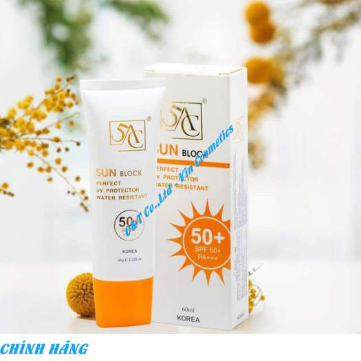 Kem chống nắng 5AC Hàn Quốc dưỡng trắng nâng tone da, giữ ẩm 60ml