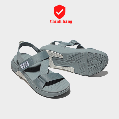 [HCM]Sandals F7 Racing đế xám phối trắng quai xám F7R2121