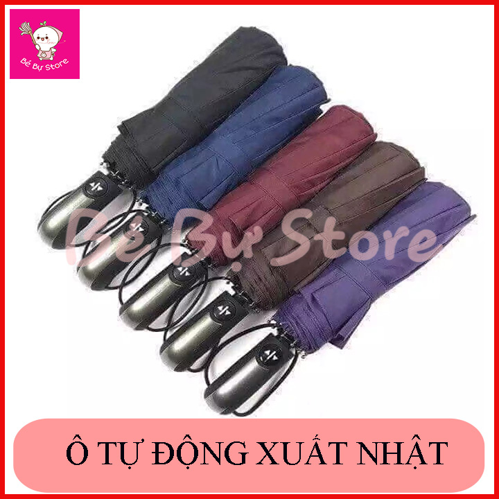 Ô Dù 10 Nan Size Lớn Đóng Mở Tự Động Bằng Nút Bấm Chống Tia UV - Vải Dù Cao Cấp Hàng Xuất Nhật
