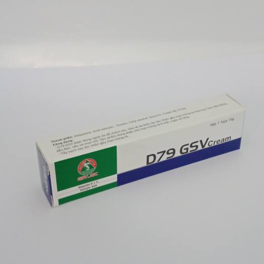 Kem bôi mụn trứng cá, mụn mủ, mụn cám- D79 GSV cream ( Adapalen 0.1%)