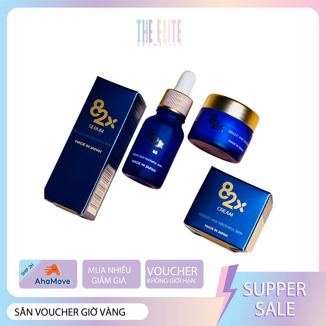 Bộ đôi dưỡng da serum và kem dưỡng tế bào gốc tái tạo da 82X AI Stem Cell Serum & Cream chính hãng