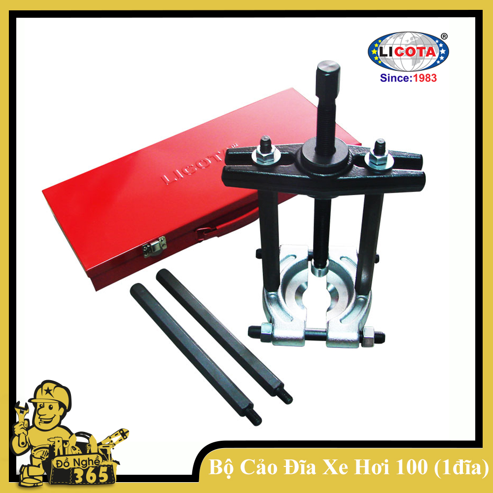 Bộ cảo dĩa 1 dĩa 100mm Licota , bộ chuyên dùng cảo bạc đạn các loại xe ô tô, với đường kính tối đa 100mm, chất liệu thép CR-V cao cấp