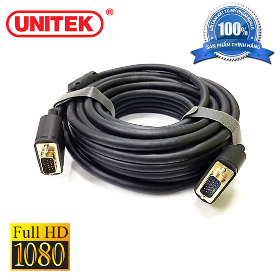 Cáp vga 10m/ 15m/ 20m unitek yc 506, 143, 144 chính hãng