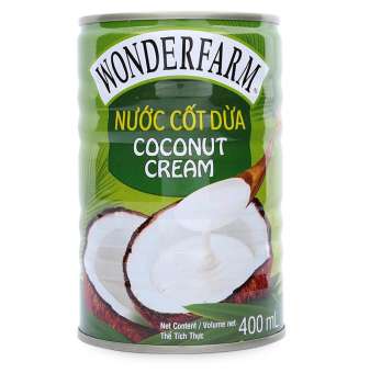 Nước Cốt Dừa Wonderfarm Lon 400ML - cốt dừa, nước dừa - Gia store