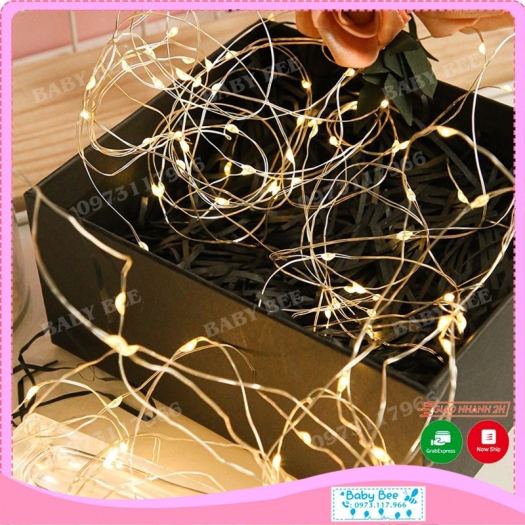 Hot-selling household goods Dây đèn led Fairy dùng pin 3m (đèn đom đóm) không chớp (Tặng Kèm Pin)