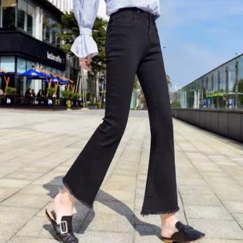 quần nữ ống loe,quần jean nữ ống loe phong cách hàn quốc