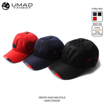 Mũ lưỡi trai nam UMAD nón kết vải dù trơn cao cấp phối nhiều màu