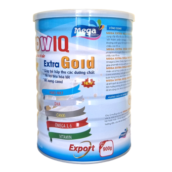 Sữa bột phát triển chiều cao, trí não cho bé Mega Export lon 900g