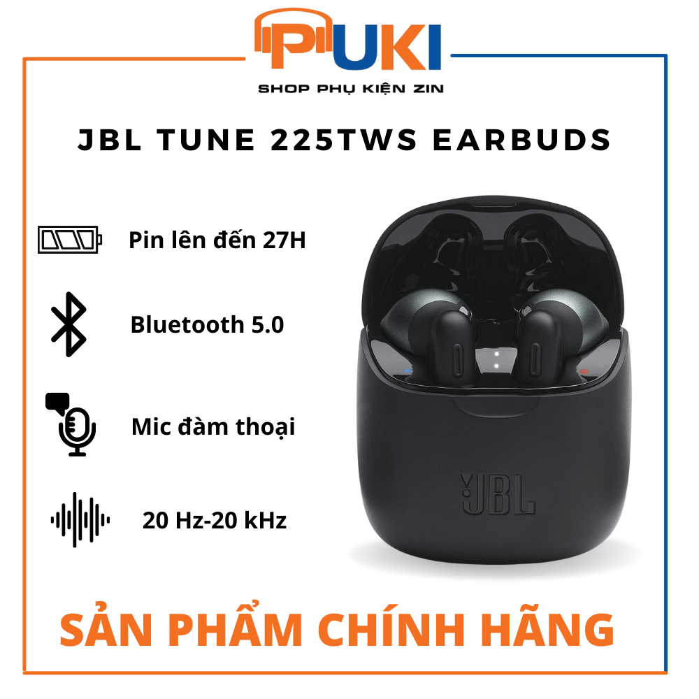 Tai nghe jbl tune 225tws true wireless earbuds - jbl tune 225tws