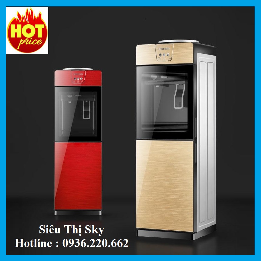 Cây nước nóng lạnh Hyundai cao cấp, phiên bản giới hạn có cửa kính và khóa trẻ em an toàn