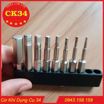 Bộ 8 đầu lục giác dành cho khoan, máy bắn vít