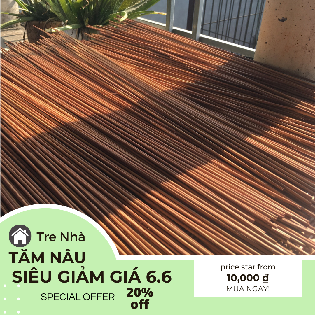 Tăm tre nâu 1.8/2.5/3.0mm, dài 50cm - bó 100g