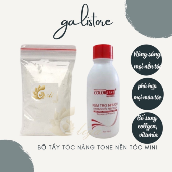 Bột tẩy tóc collagen cao cấp kèm oxy Galistore