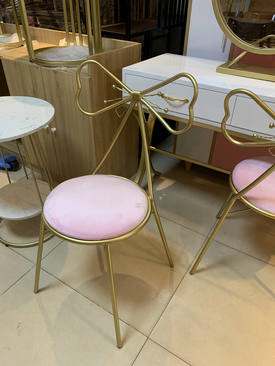 Ghế bàn trang điểm/ ghế nơ trang điểm/ ghế bàn phấn