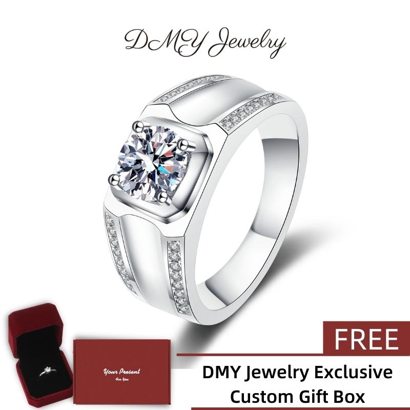 DMY Jewelry  Diamond Ring For Women/Moisanite Ring/Moissanite Diamond Ring/Moissanite Jewelry/Woman Jewellery Ring/925 Silver Ring/Silver Ring Women/Moissanite Ring Gra/Moissanite Ring 0.5 Caret/Men's Luxury Design Rings