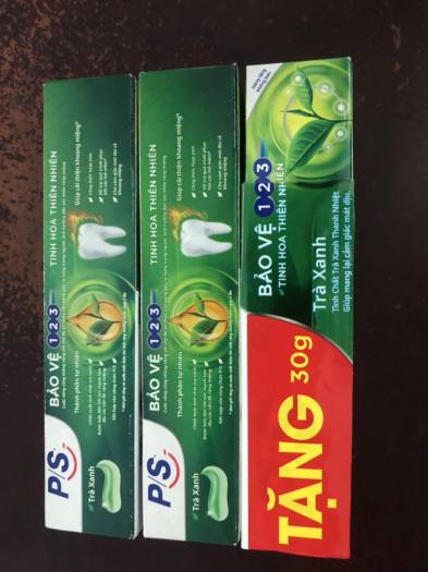 Compo 3 kem đánh răng Ps Trà xanh bảo vệ 123 30g/ tuýp