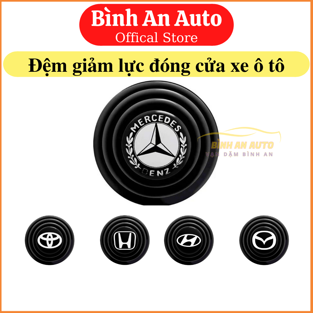 Đệm giảm chấn cửa xe ô tô - Nút giảm lực đóng cửa xe ô tô- Miến dán chống xốc - Đầy đủ lôgô các hãng