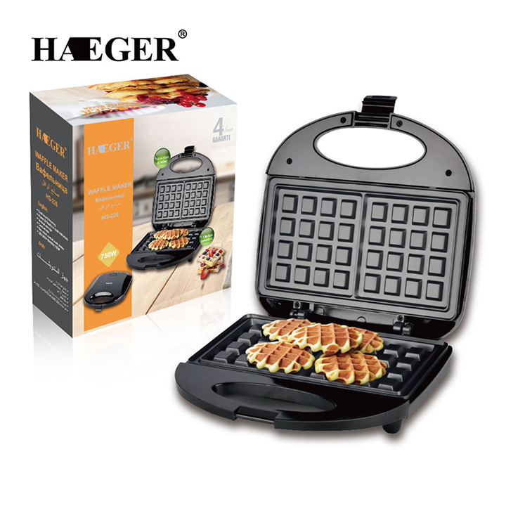 Máy làm bánh kẹp tàn ong khuôn vuông Haeger