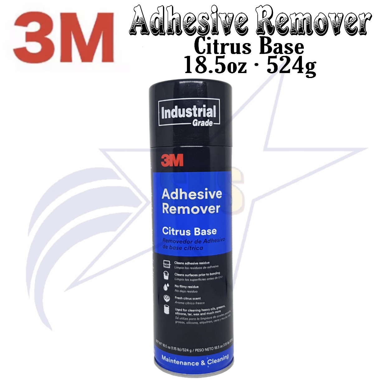 3M 6041 Adhesive Remover - Spray 24 oz Aerosol Can - 18.5 oz Net Weight - 49048