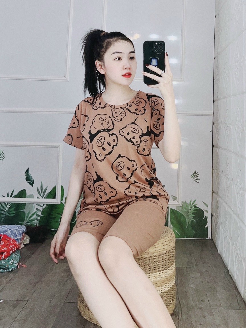 Set bộ lửng mặc nhà cực xinh cho chị em