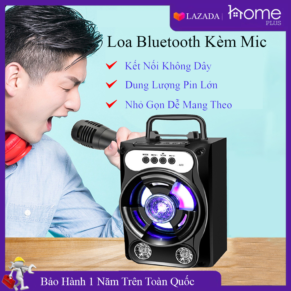 Loa bluetooth hát karaoke kèm mic loa bluetooth hát karaoke mini loa mini giá rẻ loa karaoke bluetooth gia đình. Bảo hành 1 năm đổi mới trong 7 ngày đầu nếu có lỗi của nhà sản xuất.