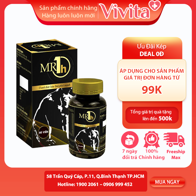 Mr 1h - viên uống hỗ trợ cải thiện sức khỏe cho nam giới