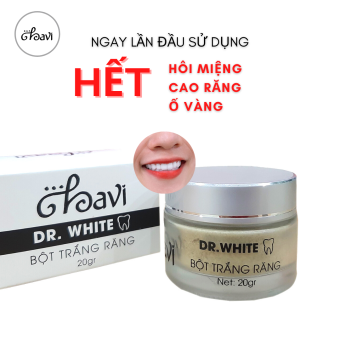 Bột đánh răng DR WHITE làm trắng hết hôi miệng