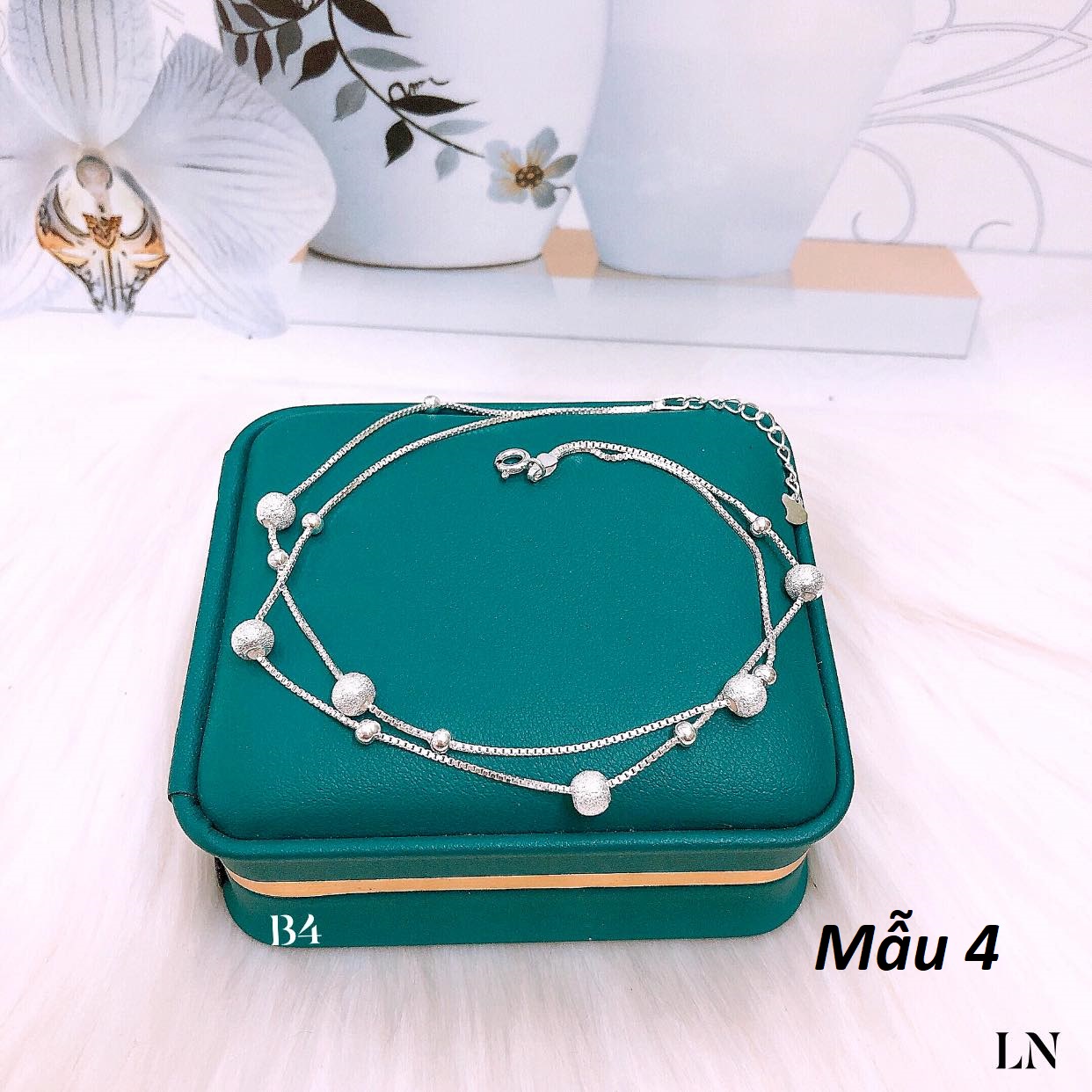 Lắc chân bạc Ý cao cấp các mẫu MS17e