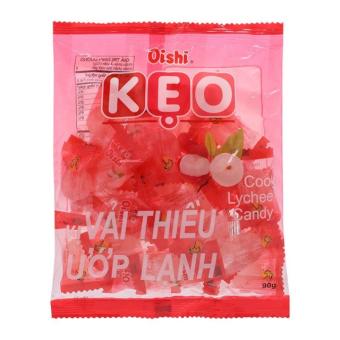 Kẹo vải thiều ướp lạnh Oishi gói 90g