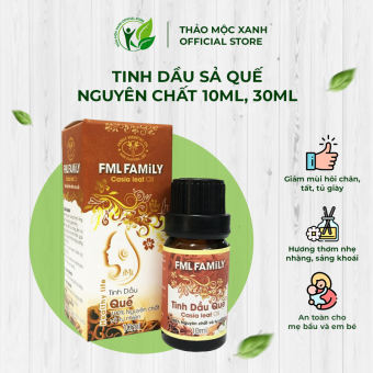 Tinh Dầu Quế Nguyên Chất Thảo Mộc Xanh FML Nguyên Chất 100% Khử Mùi Hiệu Quả
