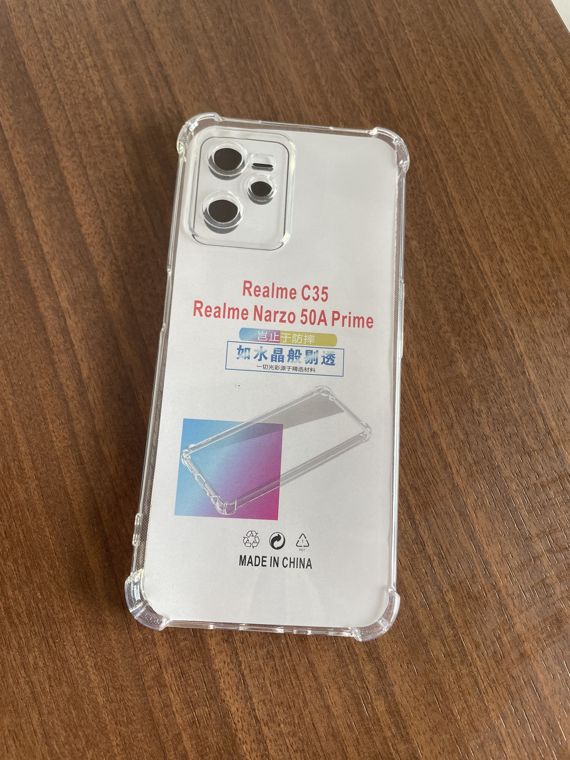 Ốp lưng dẻo Realme C35 chống sốc 4 góc trong suốt